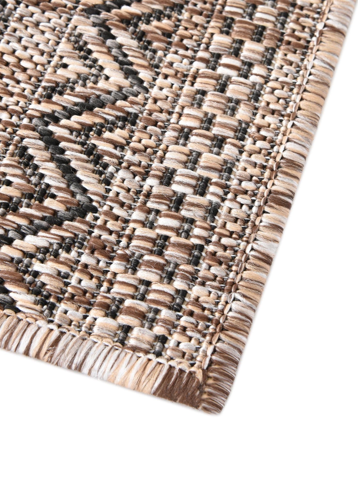 Natural 3' 1 x 5' 3 Outdoor Striped Rectangle Area Rug Weather Resistant for Patio, Deck, Terrace, Balcony, Porch Geometric Pattern Waterproof Carpet for Sale at Rug Engine