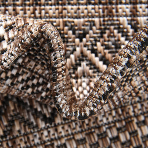 Natural 10' x 13' 1 Outdoor Striped Rectangle Rug