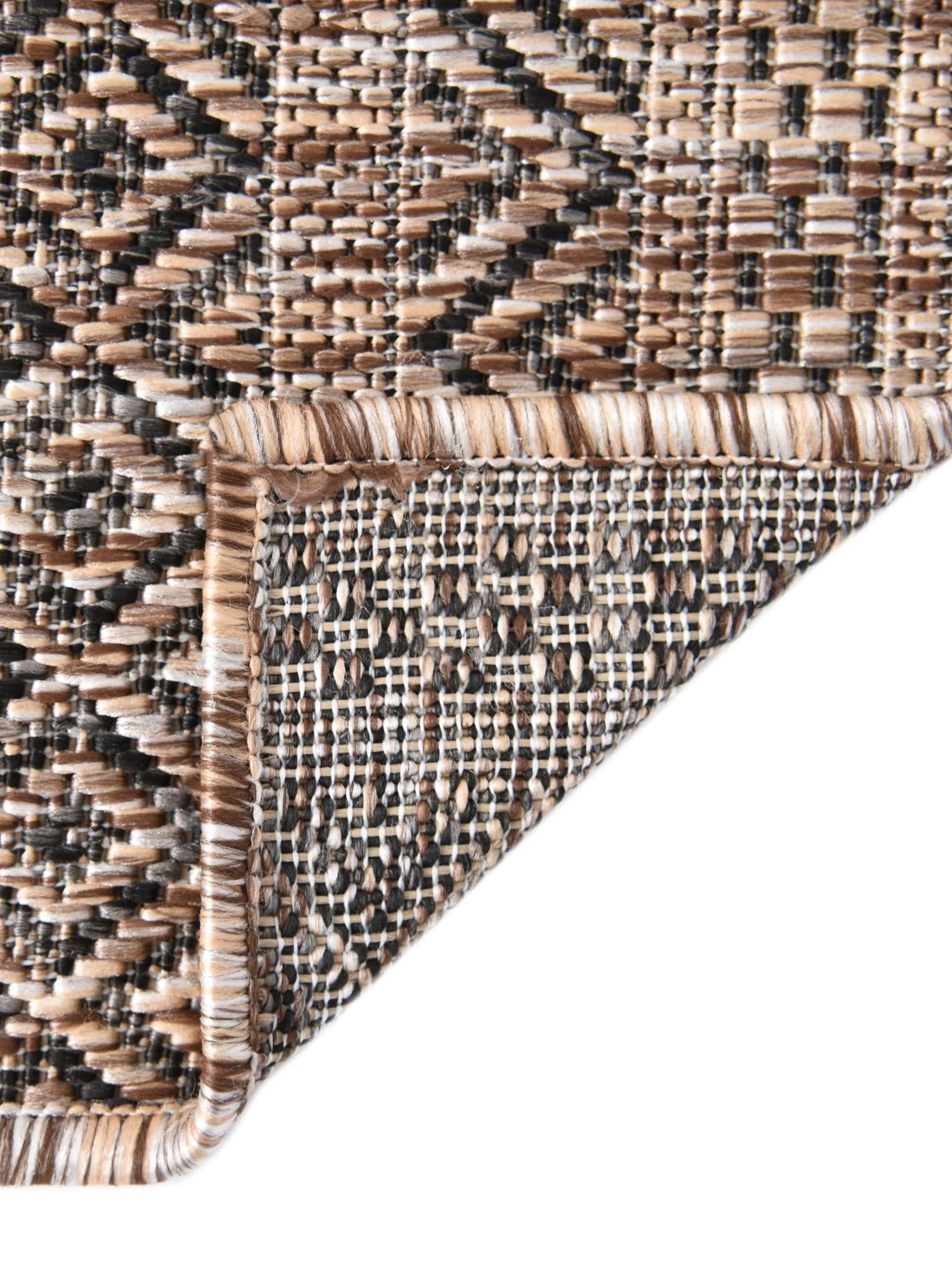 Natural 3' 1 x 5' 3 Outdoor Striped Rectangle Area Rug Weather Resistant for Patio, Deck, Terrace, Balcony, Porch Geometric Pattern Waterproof Carpet for Sale at Rug Engine