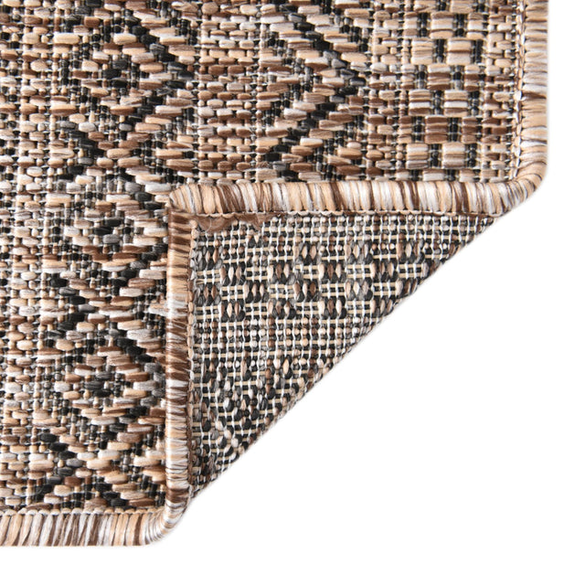 Natural 3' 1 x 5' 3 Outdoor Striped Rectangle Area Rug Weather Resistant for Patio, Deck, Terrace, Balcony, Porch Geometric Pattern Waterproof Carpet for Sale at Rug Engine