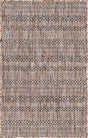 Natural 2' x 3' 1 Outdoor Striped Rectangle Area Rug Weather Resistant for Patio, Deck, Terrace, Balcony, Porch Geometric Pattern Waterproof Carpet for Sale at Rug Engine