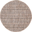 Natural 3' 1 x 3' 1 Outdoor Striped Round Area Rug Weather Resistant for Patio, Deck, Terrace, Balcony, Porch Geometric Pattern Waterproof Carpet for Sale at Rug Engine