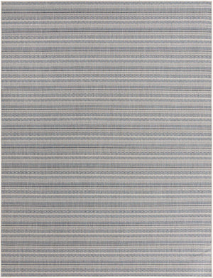 Light Blue 10' x 13' 1 Outdoor Striped Rectangle Area Rug Weather Resistant for Patio, Deck, Terrace, Balcony, Porch Geometric Pattern Waterproof Carpet for Sale at Rug Engine