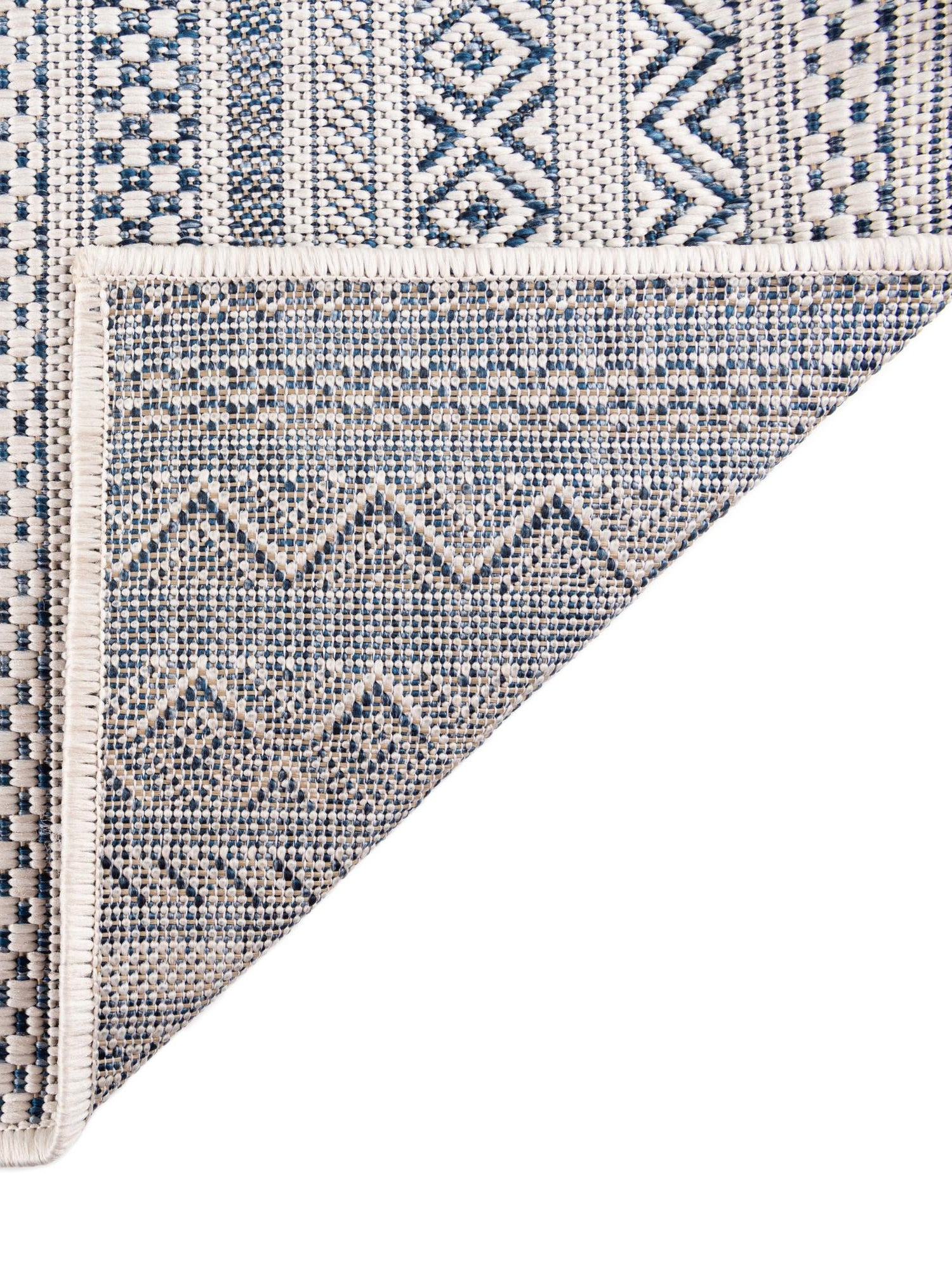 Light Blue 6' 1 x 9' Outdoor Striped Rectangle Area Rug Weather Resistant for Patio, Deck, Terrace, Balcony, Porch Geometric Pattern Waterproof Carpet for Sale at Rug Engine