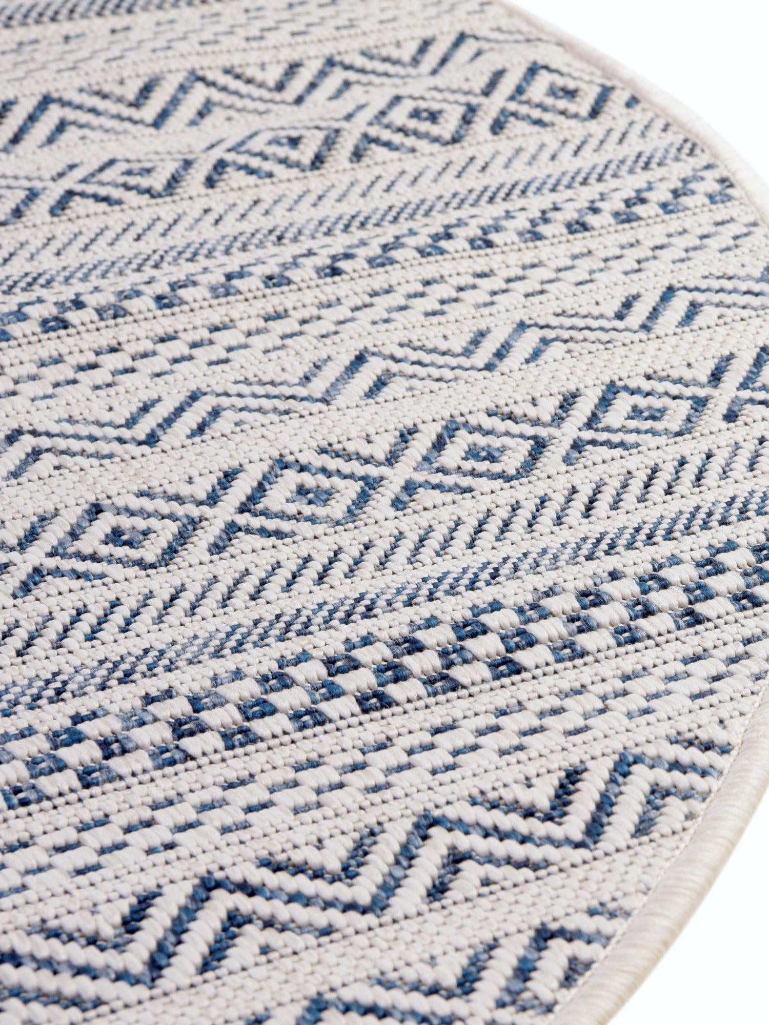 Light Blue 7' 10 x 10' Outdoor Striped Oval Area Rug Weather Resistant for Patio, Deck, Terrace, Balcony, Porch Geometric Pattern Waterproof Carpet for Sale at Rug Engine