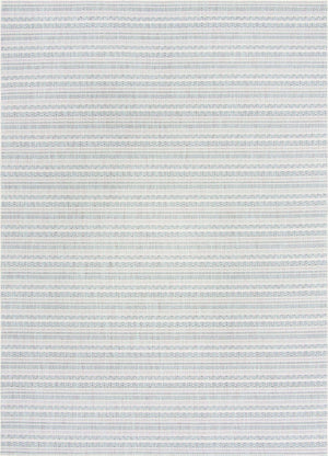 Teal 10' x 14' 1 Outdoor Striped Rectangle Area Rug Weather Resistant for Patio, Deck, Terrace, Balcony, Porch Geometric Pattern Waterproof Carpet for Sale at Rug Engine