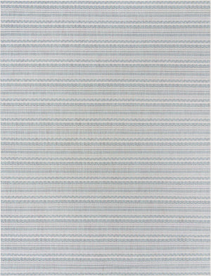 Teal 10' x 13' 1 Outdoor Striped Rectangle Rug