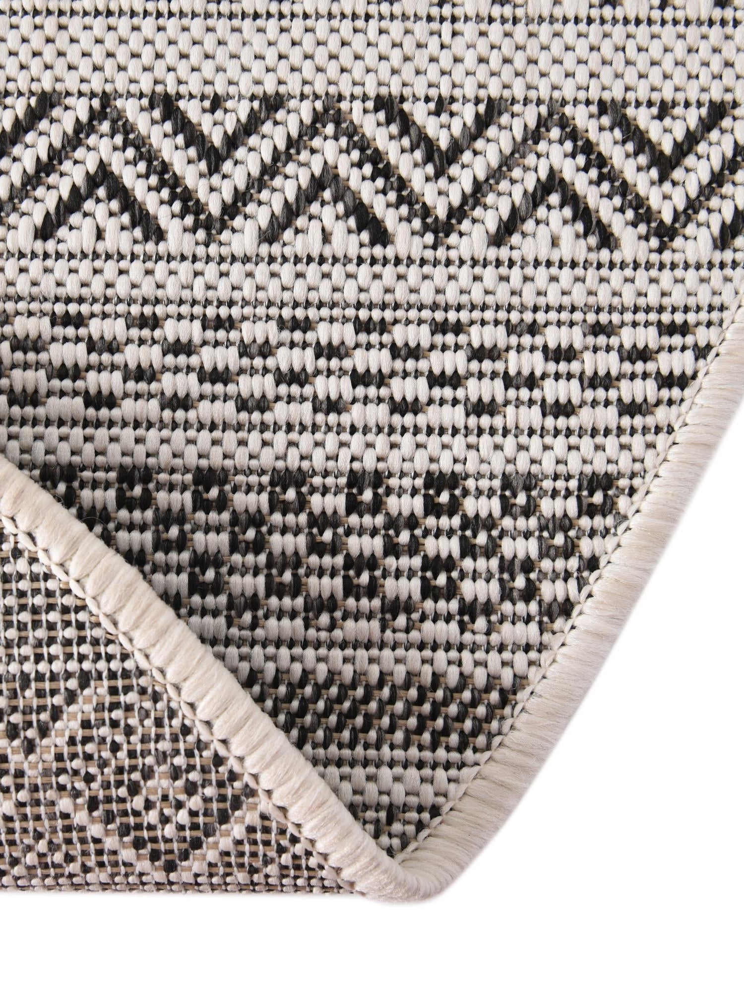 Beige 4' 1 x 4' 1 Outdoor Striped Round Area Rug Weather Resistant for Patio, Deck, Terrace, Balcony, Porch Geometric Pattern Waterproof Carpet for Sale at Rug Engine