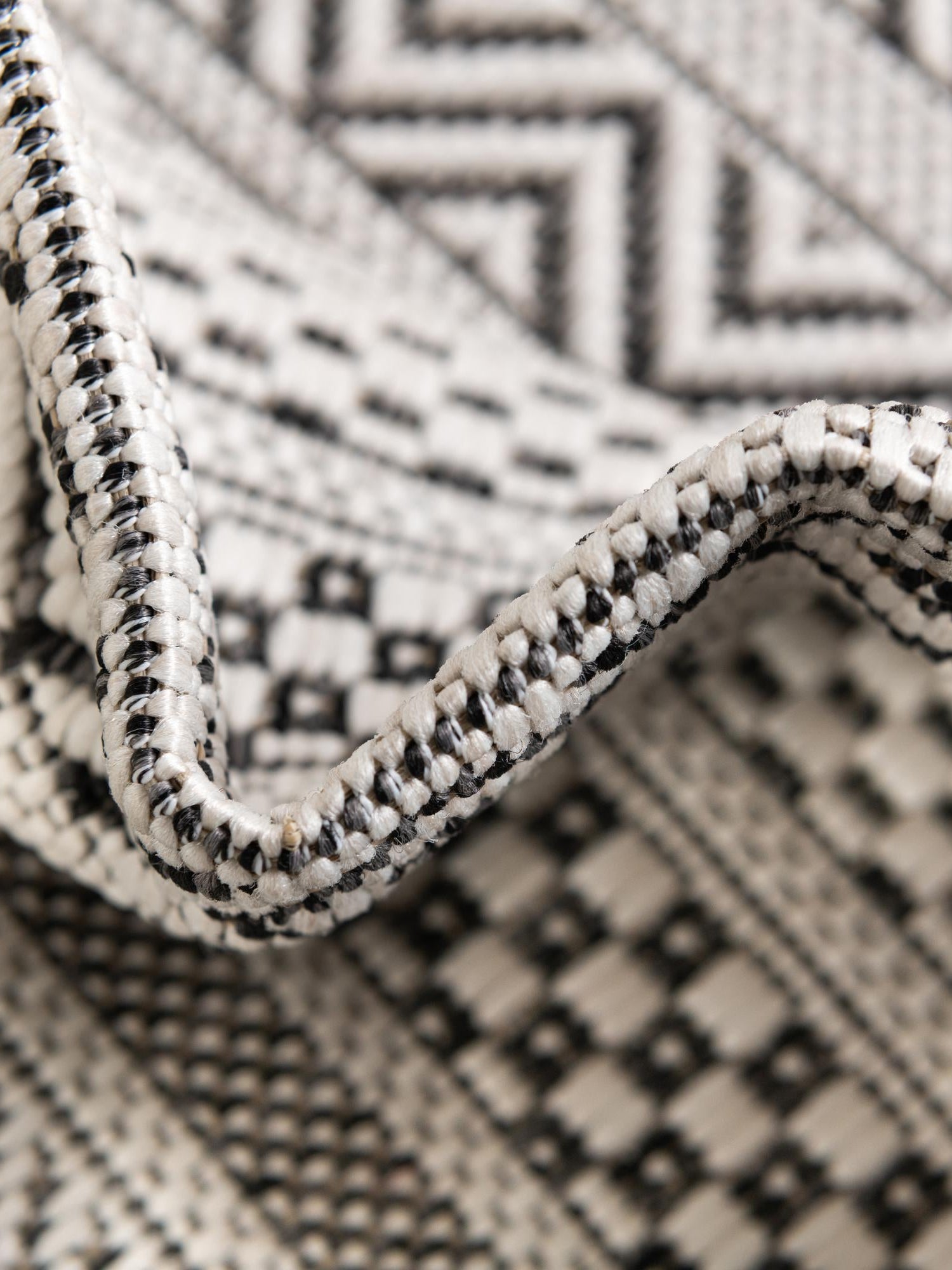 Beige 2' 7 x 12' Outdoor Striped Runner Area Rug Weather Resistant for Patio, Deck, Terrace, Balcony, Porch