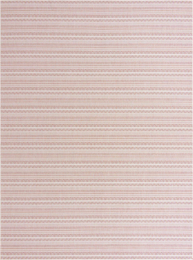 Red 10' x 13' 1 Outdoor Striped Rectangle Area Rug Weather Resistant for Patio, Deck, Terrace, Balcony, Porch Geometric Pattern Waterproof Carpet for Sale at Rug Engine