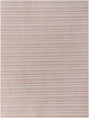 Red 9' x 12' Outdoor Striped Rectangle Area Rug Weather Resistant for Patio, Deck, Terrace, Balcony, Porch Geometric Pattern Waterproof Carpet for Sale at Rug Engine
