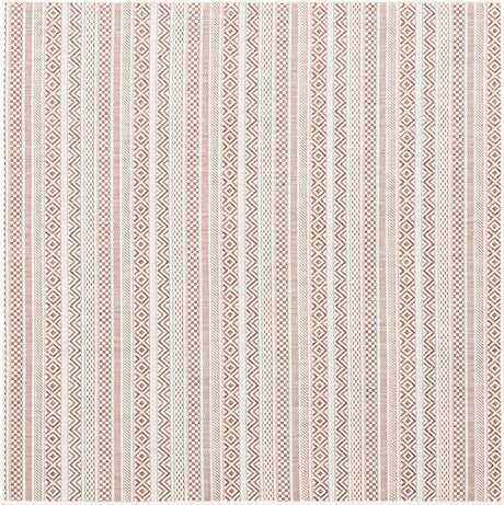 Red 5' 3 x 5' 3 Outdoor Striped Square Area Rug Weather Resistant for Patio, Deck, Terrace, Balcony, Porch Geometric Pattern Waterproof Carpet for Sale at Rug Engine