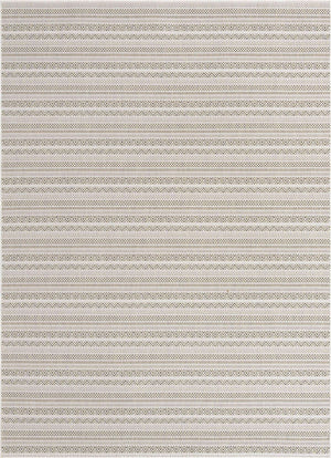 Green 7' 10 x 11' Outdoor Striped Rectangle Area Rug Weather Resistant for Patio, Deck, Terrace, Balcony, Porch Geometric Pattern Waterproof Carpet for Sale at Rug Engine