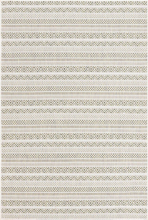 Green 4' 1 x 6' 1 Outdoor Striped Rectangle Area Rug Weather Resistant for Patio, Deck, Terrace, Balcony, Porch Geometric Pattern Waterproof Carpet for Sale at Rug Engine