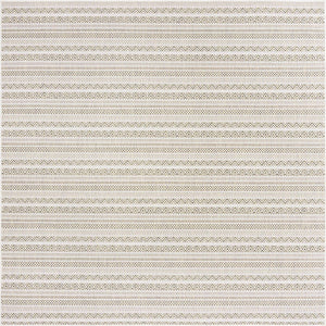 Green 7' 10 x 7' 10 Outdoor Striped Square Area Rug Weather Resistant for Patio, Deck, Terrace, Balcony, Porch Geometric Pattern Waterproof Carpet for Sale at Rug Engine