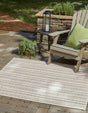 Green 7' 10 x 7' 10 Outdoor Striped Square Area Rug Weather Resistant for Patio, Deck, Terrace, Balcony, Porch Geometric Pattern Waterproof Carpet for Sale at Rug Engine