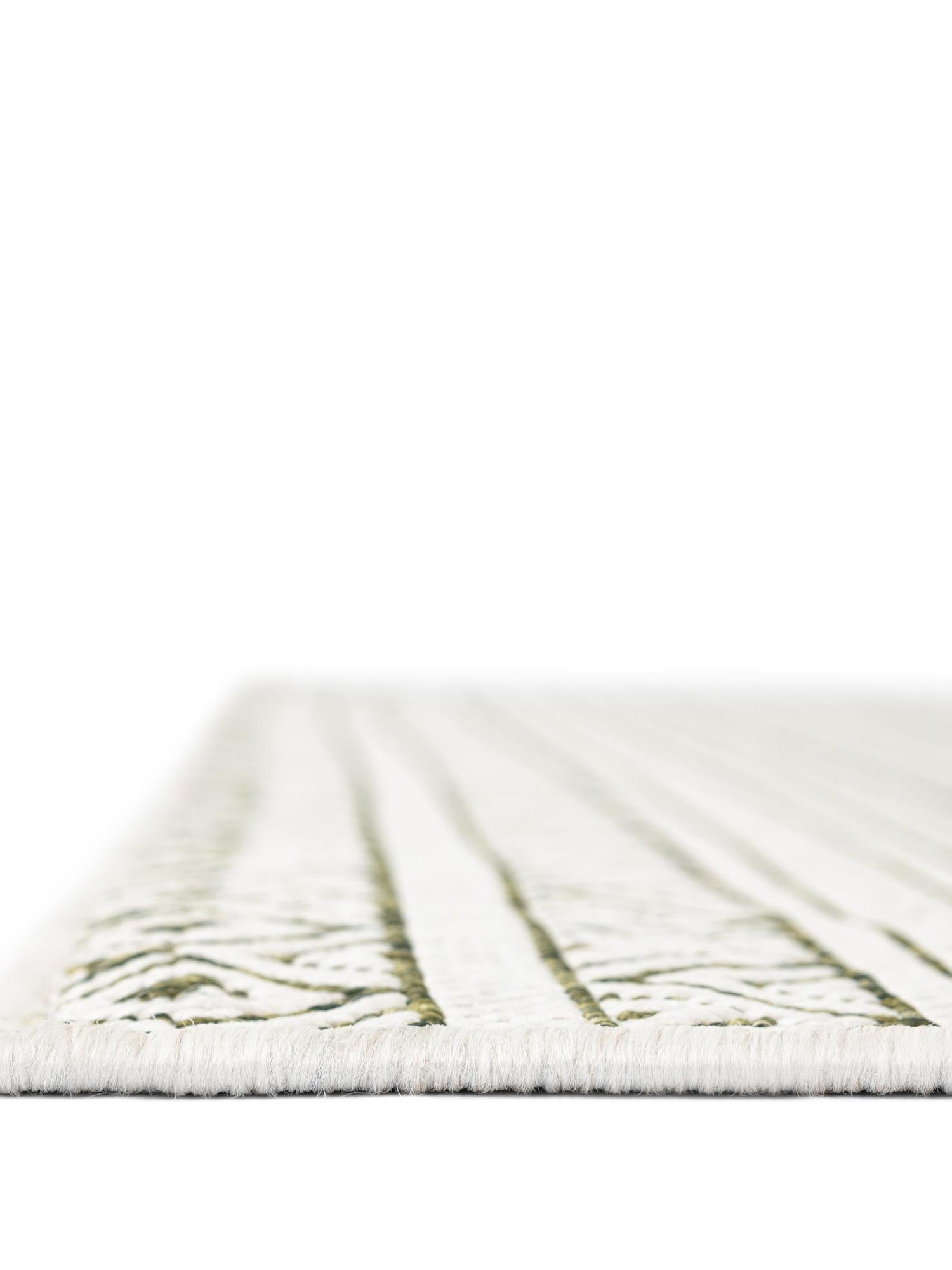 Green 7' 10 x 7' 10 Outdoor Striped Square Area Rug Weather Resistant for Patio, Deck, Terrace, Balcony, Porch Geometric Pattern Waterproof Carpet for Sale at Rug Engine