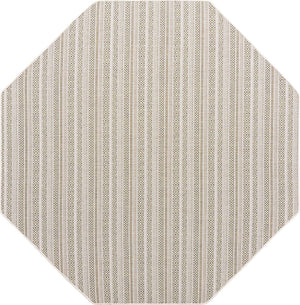 Green 7' 10 x 7' 10 Outdoor Striped Octagon Area Rug Weather Resistant for Patio, Deck, Terrace, Balcony, Porch Geometric Pattern Waterproof Carpet for Sale at Rug Engine