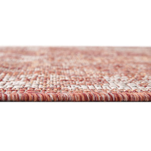 Rust Red 6' 1 x 9' Outdoor Traditional Rectangle Rug