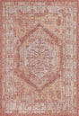 Rust Red 4' 1 x 6' 1 Outdoor Traditional Rectangle Area Rug Weather Resistant for Patio, Deck, Terrace, Balcony, Porch Classical Design Outside Carpet for Sale at Rug Engine