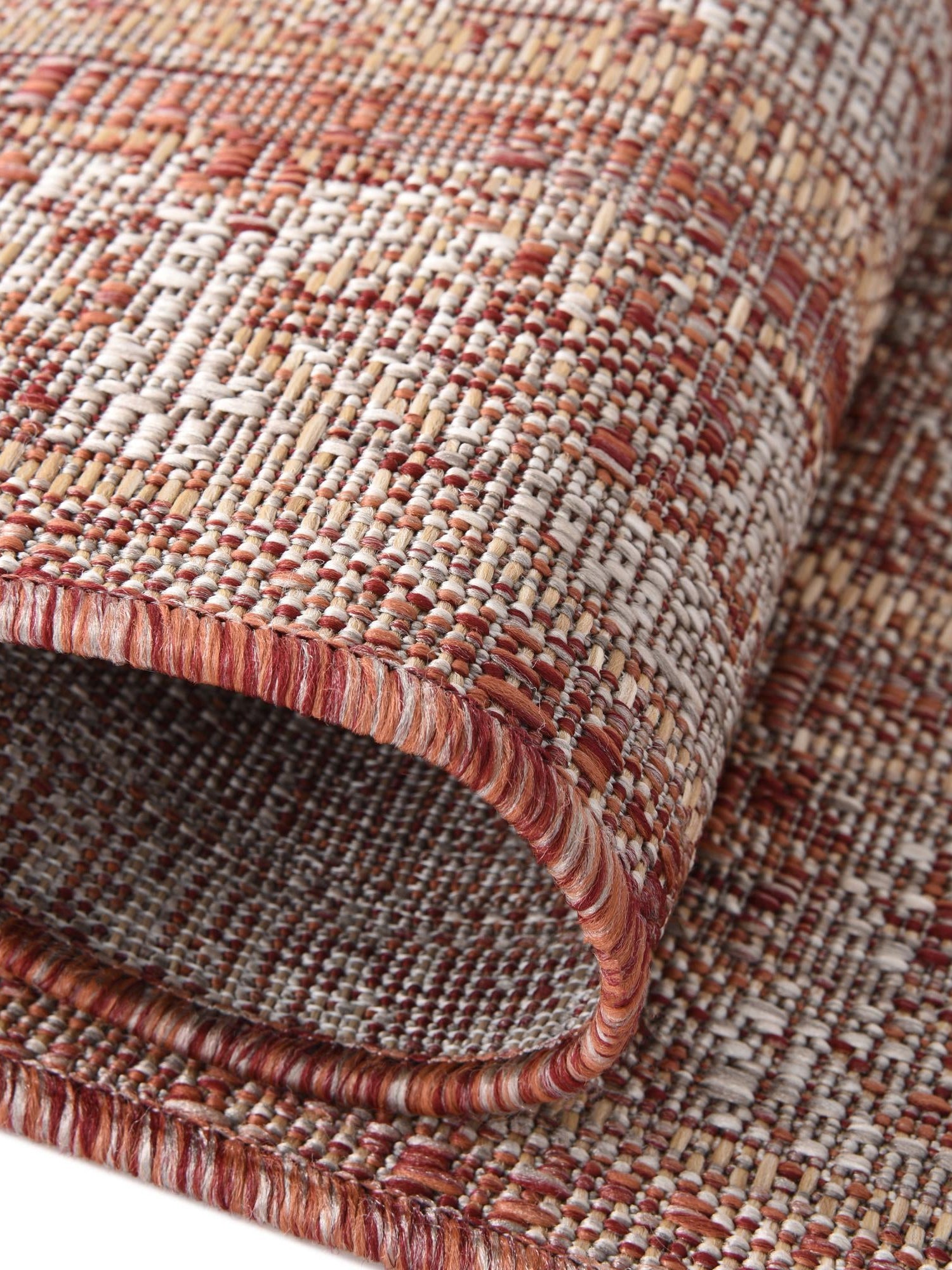 Rust Red 13' 1 x 13' 1 Outdoor Traditional Square Area Rug Weather Resistant for Patio, Deck, Terrace, Balcony, Porch Classical Design Outside Carpet for Sale at Rug Engine