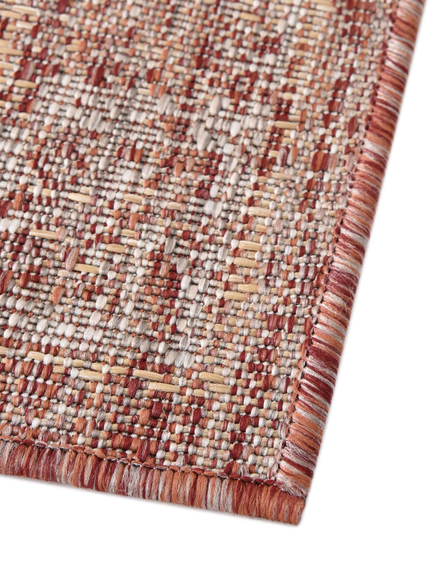 Rust Red 10' x 10' Outdoor Traditional Square Area Rug Weather Resistant for Patio, Deck, Terrace, Balcony, Porch Classical Design Outside Carpet for Sale at Rug Engine