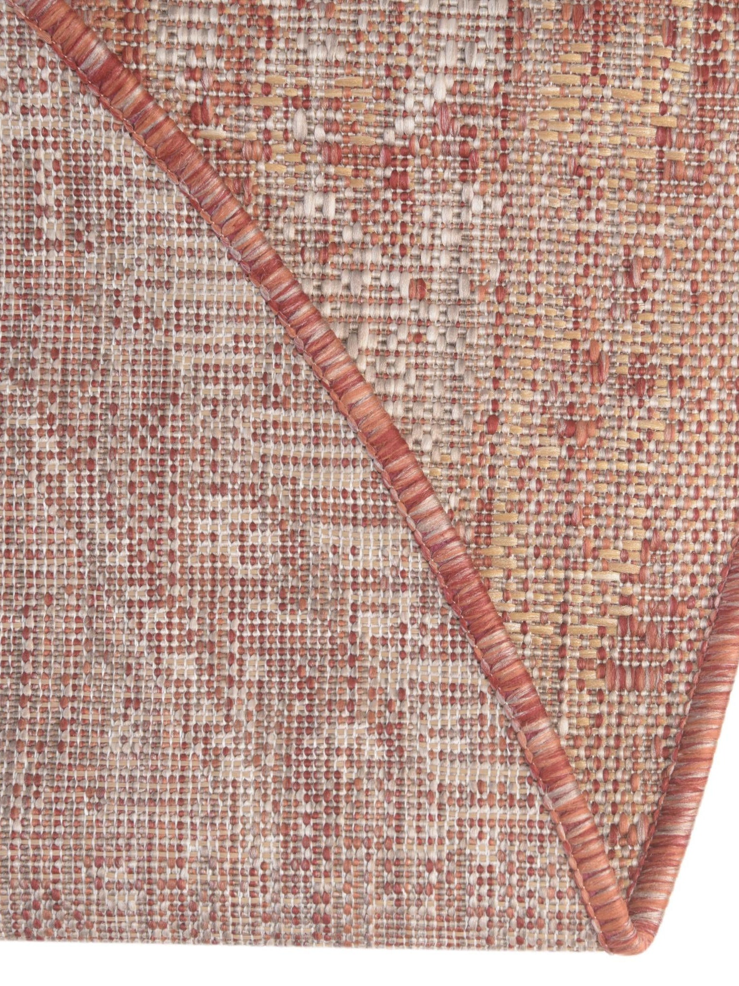Rust Red 5' 3 x 8' Outdoor Traditional Oval Area Rug Weather Resistant for Patio, Deck, Terrace, Balcony, Porch Classical Design Outside Carpet for Sale at Rug Engine
