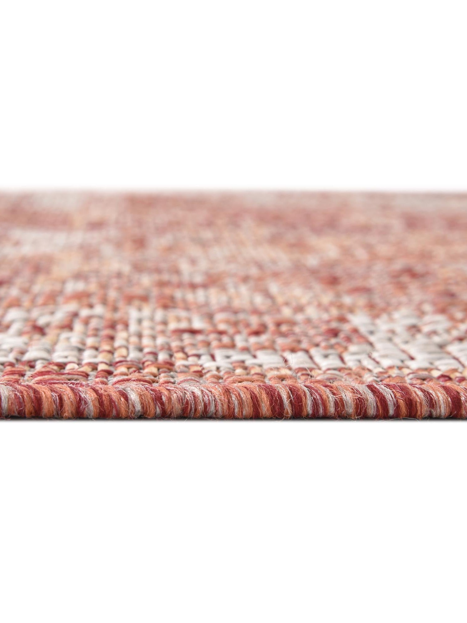 Rust Red 2' 7 x 12' Outdoor Traditional Runner Area Rug Weather Resistant for Patio, Deck, Terrace, Balcony, Porch Classical Design Outside Carpet for Sale at Rug Engine