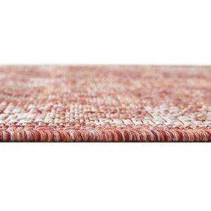 Rust Red 2' x 8' Outdoor Traditional Runner Area Rug Weather Resistant for Patio, Deck, Terrace, Balcony, Porch Classical Design Outside Carpet for Sale at Rug Engine