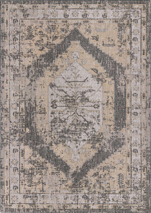 Charcoal 10' x 14' 1 Outdoor Traditional Rectangle Rug