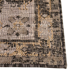 Charcoal 10' x 14' 1 Outdoor Traditional Rectangle Rug