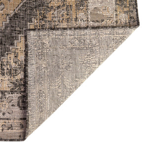 Charcoal 10' x 14' 1 Outdoor Traditional Rectangle Rug