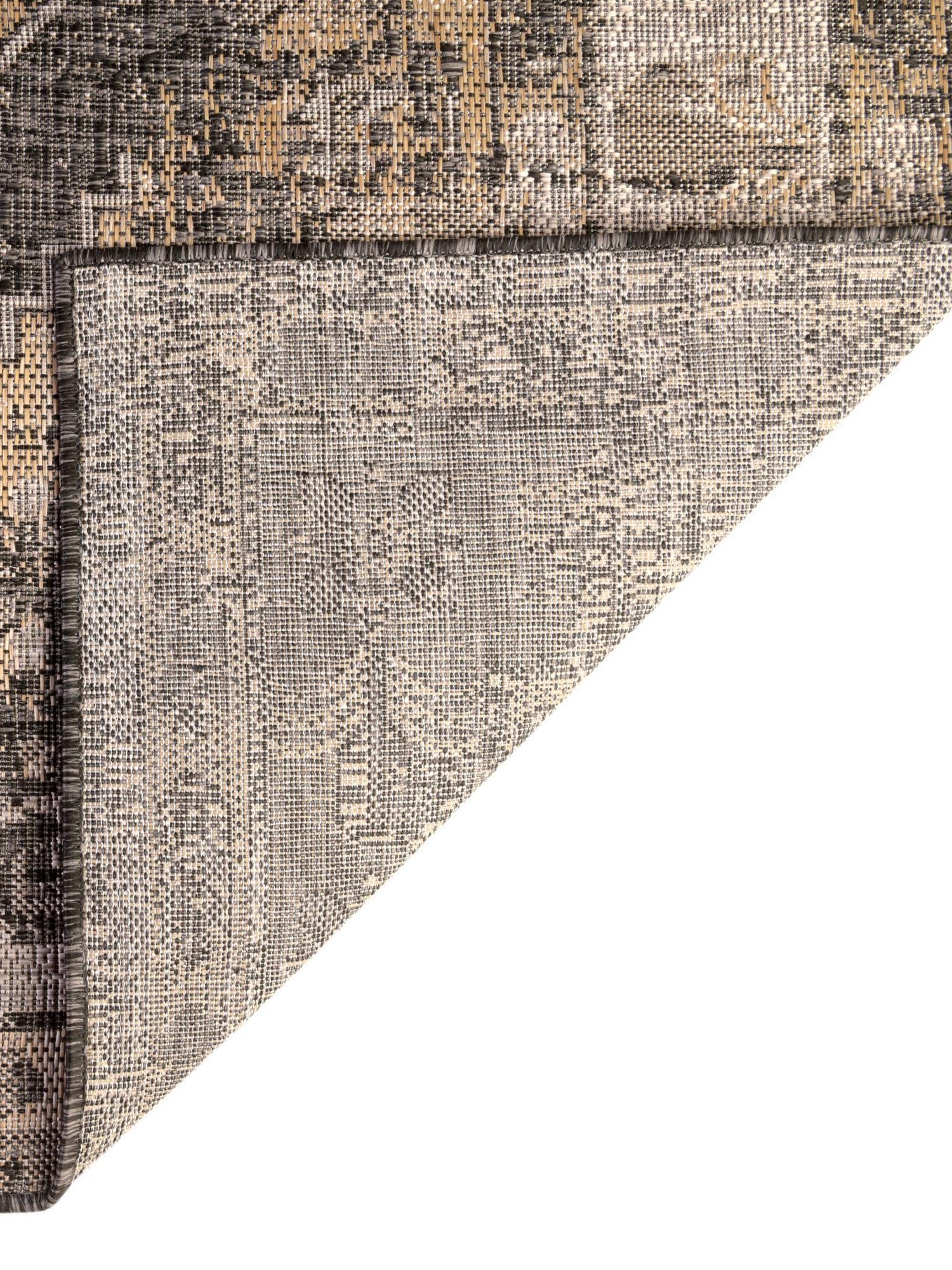 Charcoal 13' 1 x 13' 1 Outdoor Traditional Square Area Rug Weather Resistant for Patio, Deck, Terrace, Balcony, Porch Classical Design Outside Carpet for Sale at Rug Engine