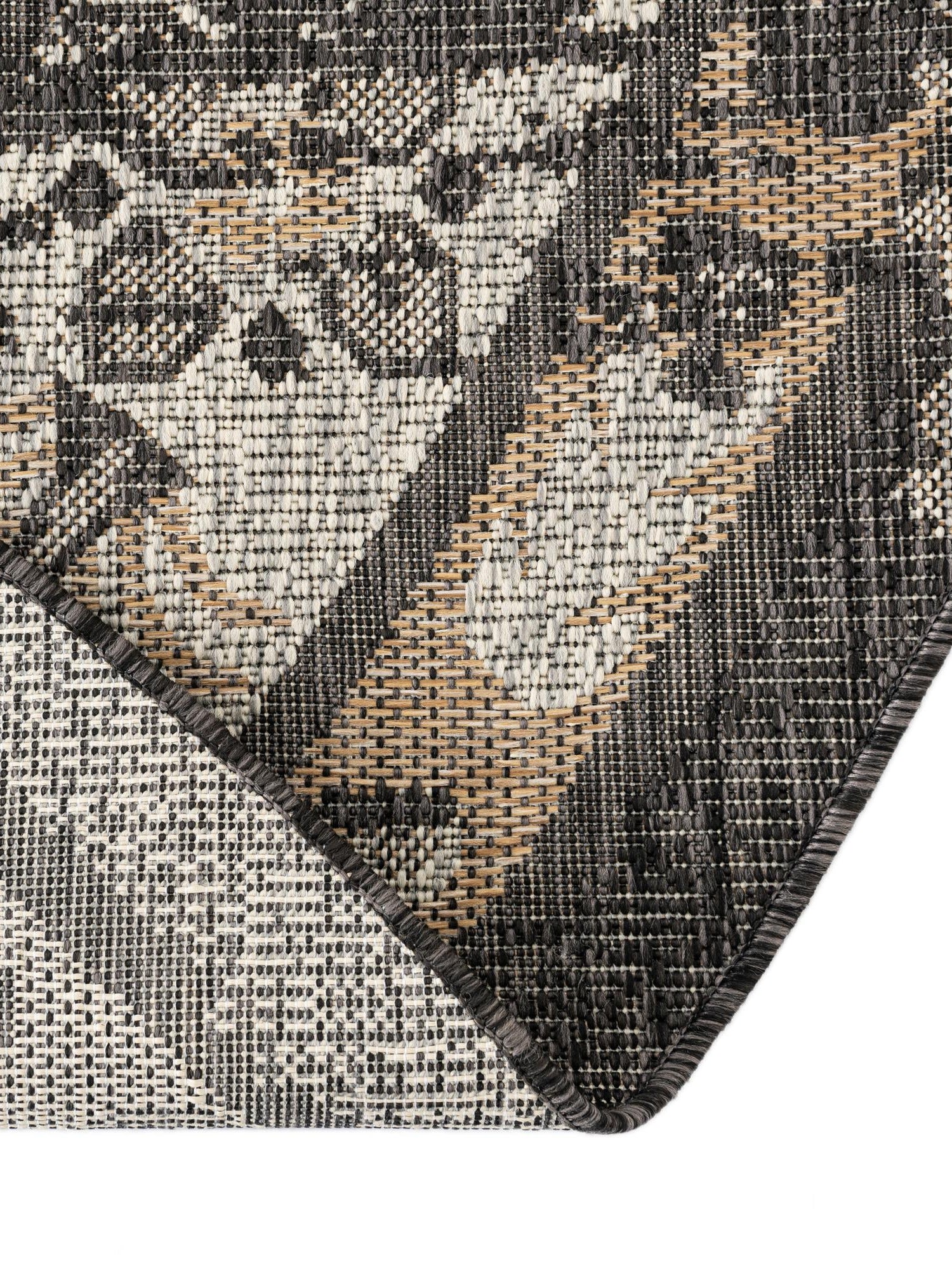 Charcoal 7' 10 x 10' Outdoor Traditional Oval Area Rug Weather Resistant for Patio, Deck, Terrace, Balcony, Porch Classical Design Outside Carpet for Sale at Rug Engine