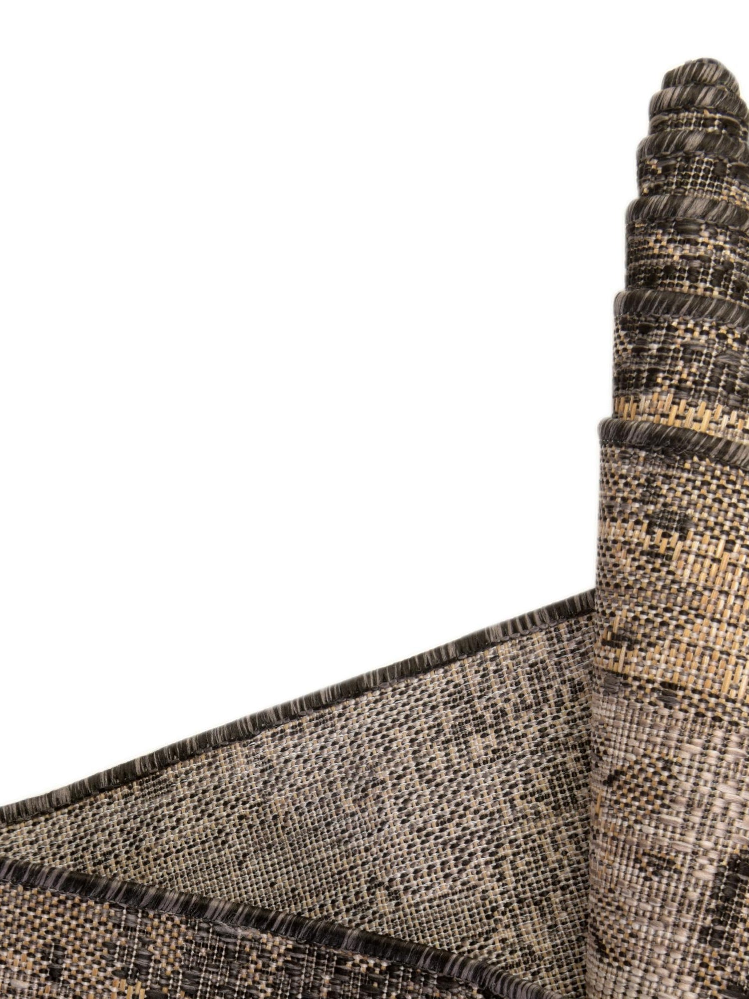 Charcoal 2' x 5' 3 Outdoor Traditional Runner Area Rug Weather Resistant for Patio, Deck, Terrace, Balcony, Porch Classical Design Outside Carpet for Sale at Rug Engine