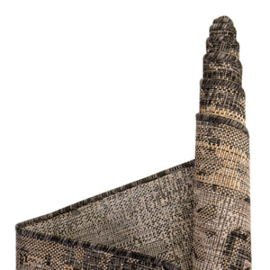 Charcoal 2' x 8' Outdoor Traditional Runner Area Rug Weather Resistant for Patio, Deck, Terrace, Balcony, Porch Classical Design Outside Carpet for Sale at Rug Engine