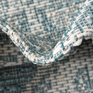 Aqua 5' 3 x 5' 3 Outdoor Traditional Square Rug