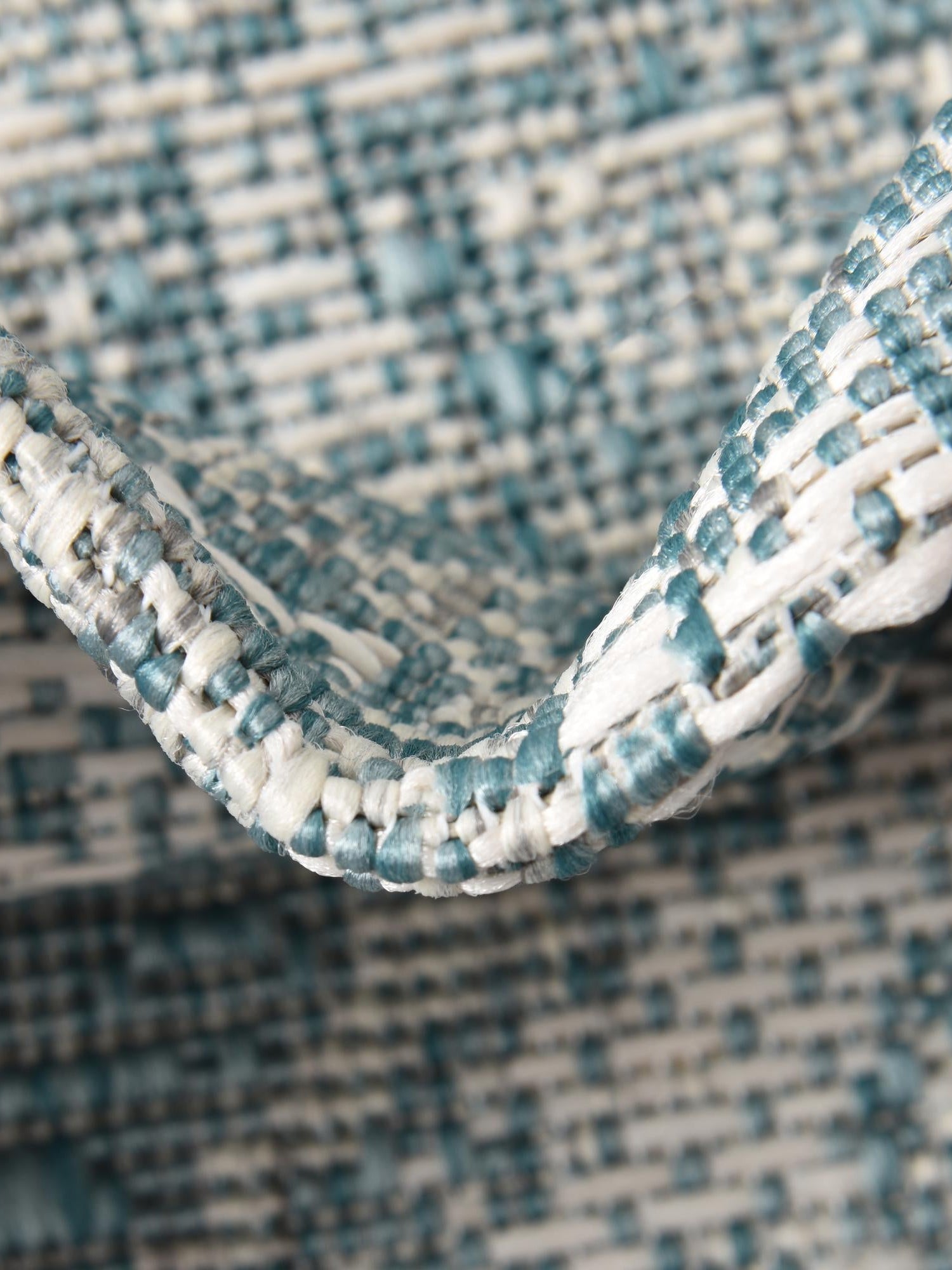 Aqua 7' 10 x 7' 10 Outdoor Traditional Octagon Area Rug Weather Resistant for Patio, Deck, Terrace, Balcony, Porch Classical Design Outside Carpet for Sale at Rug Engine