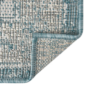 Aqua 7' 10 x 7' 10 Outdoor Traditional Octagon Area Rug Weather Resistant for Patio, Deck, Terrace, Balcony, Porch Classical Design Outside Carpet for Sale at Rug Engine