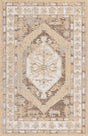 Natural 5' 3 x 8' Outdoor Traditional Rectangle Area Rug Weather Resistant for Patio, Deck, Terrace, Balcony, Porch Classical Design Outside Carpet for Sale at Rug Engine