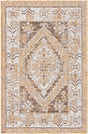 Natural 2' x 3' 1 Outdoor Traditional Rectangle Area Rug Weather Resistant for Patio, Deck, Terrace, Balcony, Porch Classical Design Outside Carpet for Sale at Rug Engine