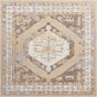 Natural 10' x 10' Outdoor Traditional Square Area Rug Weather Resistant for Patio, Deck, Terrace, Balcony, Porch Classical Design Outside Carpet for Sale at Rug Engine