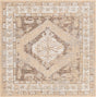 Natural 5' 3 x 5' 3 Outdoor Traditional Square Area Rug Weather Resistant for Patio, Deck, Terrace, Balcony, Porch Classical Design Outside Carpet for Sale at Rug Engine