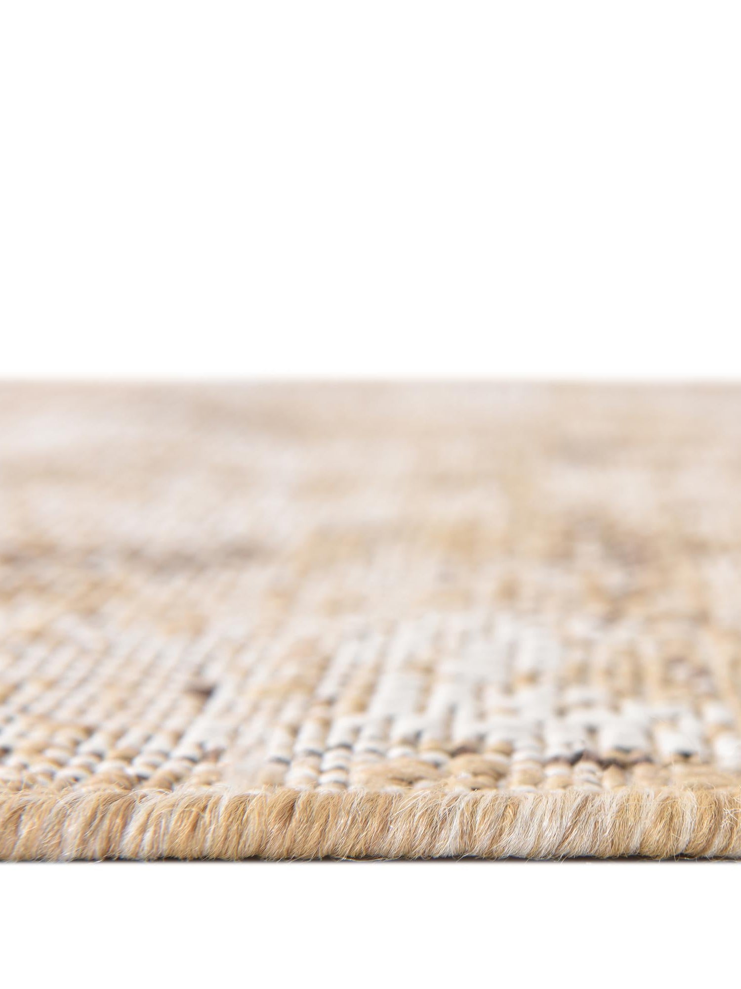 Natural 5' 3 x 8' Outdoor Traditional Oval Area Rug Weather Resistant for Patio, Deck, Terrace, Balcony, Porch Classical Design Outside Carpet for Sale at Rug Engine