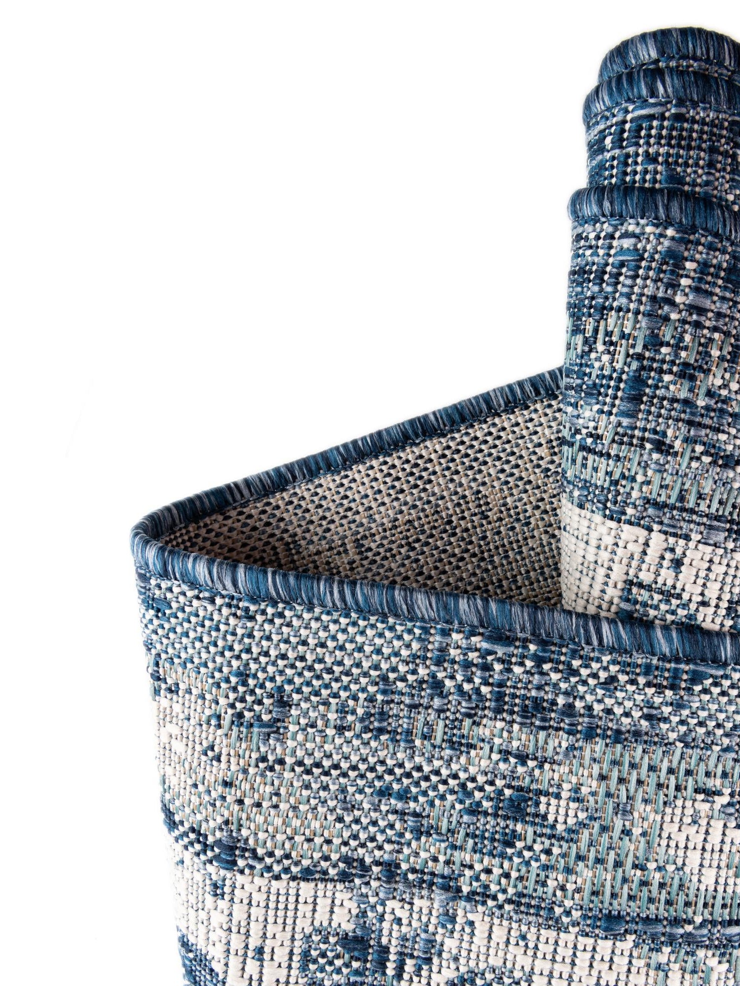 Blue 2' x 3' 1 Outdoor Traditional Rectangle Area Rug Weather Resistant for Patio, Deck, Terrace, Balcony, Porch Classical Design Outside Carpet for Sale at Rug Engine