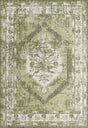 Green 7' 1 x 10' Outdoor Traditional Rectangle Area Rug Weather Resistant for Patio, Deck, Terrace, Balcony, Porch Classical Design Outside Carpet for Sale at Rug Engine