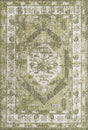 Green 6' 1 x 9' Outdoor Traditional Rectangle Rug