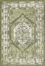 Green 4' 1 x 6' 1 Outdoor Traditional Rectangle Rug