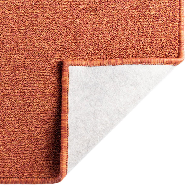 Terracotta 7' x 10' Everyday Solid Rectangle Area Rug 100% Polypropylene With Felt Backing Easy Clean Simple Carpet for Minimalist Room Decorating for Sale at Rug Engine