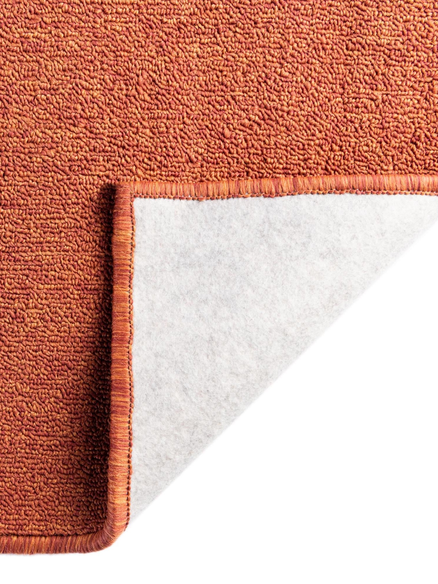Terracotta 5' 3 x 8' Everyday Solid Rectangle Area Rug 100% Polypropylene With Felt Backing Easy Clean Simple Carpet for Minimalist Room Decorating for Sale at Rug Engine